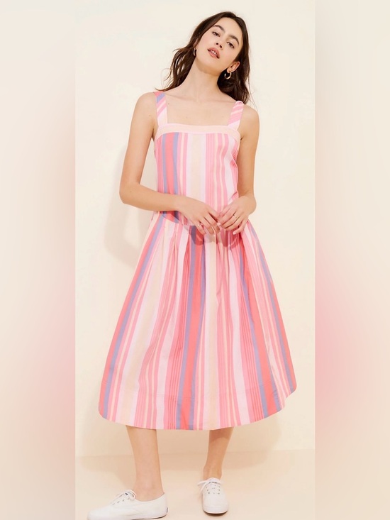 Free People Dresses & Skirts - Free People Primavera Stripe Midi Dress – Strawberry Combo – Size Small – NWT
